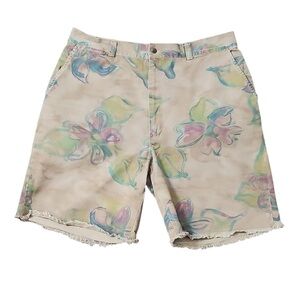 Polo by Ralph Lauren Floral Cut Off Phillip Short Size 40 Tan